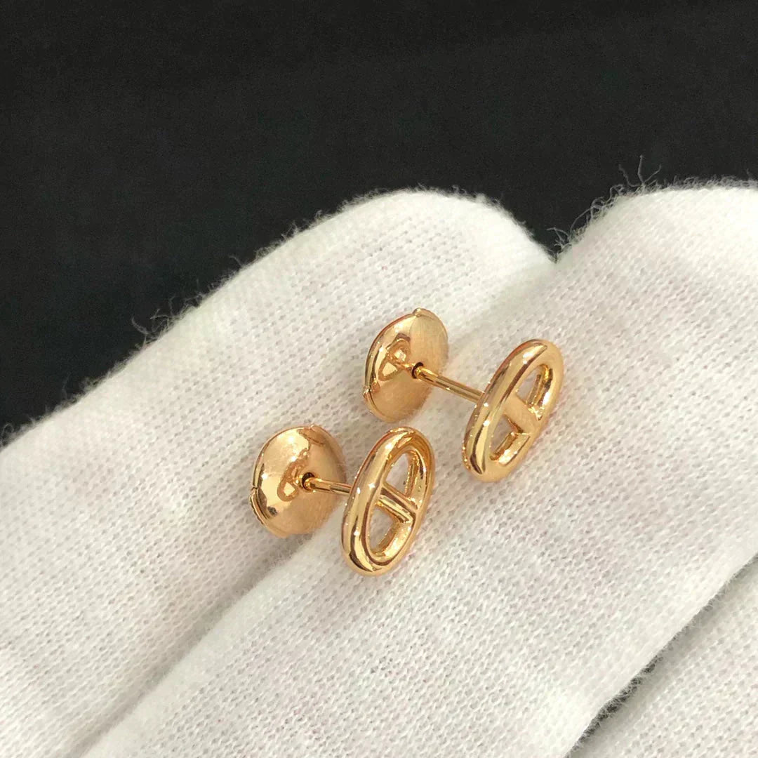 [Glow Muse]CHAINE SMALL EARRINGS GOLD AND SILVER