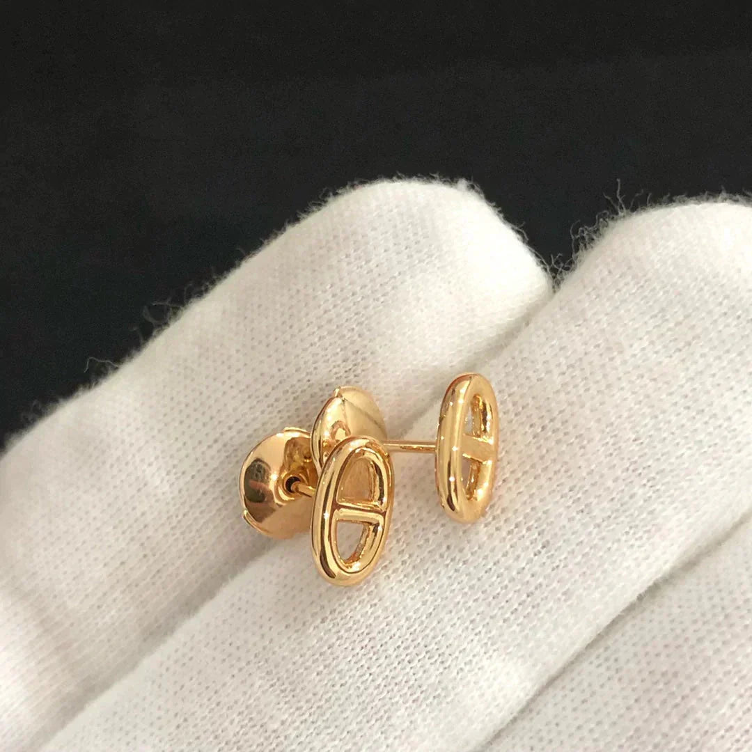 [Glow Muse]CHAINE SMALL EARRINGS GOLD AND SILVER