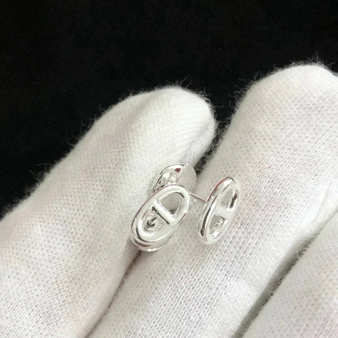 [Glow Muse]CHAINE SMALL EARRINGS GOLD AND SILVER