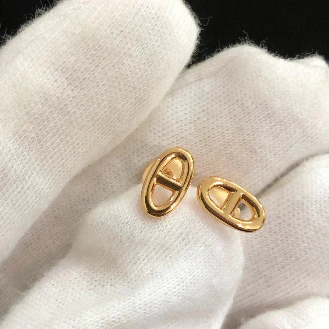 [Glow Muse]CHAINE SMALL EARRINGS GOLD AND SILVER