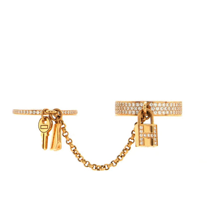 [Glow Muse]HM KELLY CLOCHETTE DOUBLE RING IN  WITH DIAMONDS