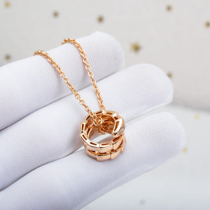 [Glow Muse]SERPENTI PINK GOLD NECKLACE DIAMOND