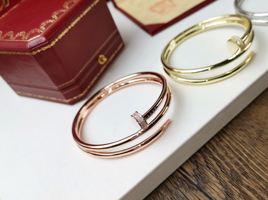 [Glow Muse]JUSTE BRACELET 3.5MM DOUBLE ROW DIAMOND