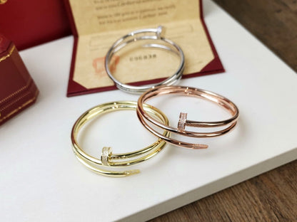 [Glow Muse]JUSTE BRACELET 3.5MM DOUBLE ROW DIAMOND