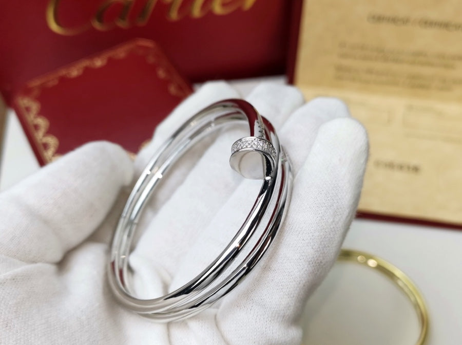 [Glow Muse]JUSTE BRACELET 3.5MM DOUBLE ROW DIAMOND