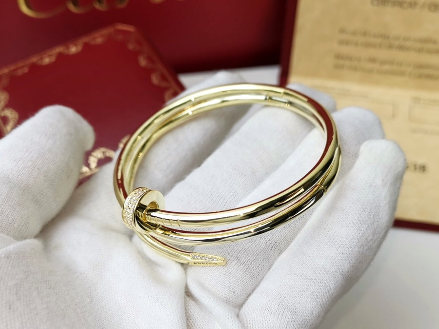 [Glow Muse]JUSTE BRACELET 3.5MM DOUBLE ROW DIAMOND
