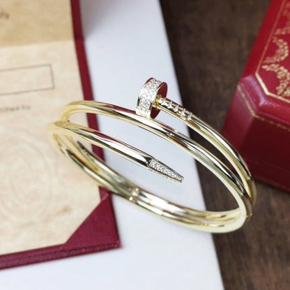 [Glow Muse]JUSTE BRACELET 3.5MM DOUBLE ROW DIAMOND
