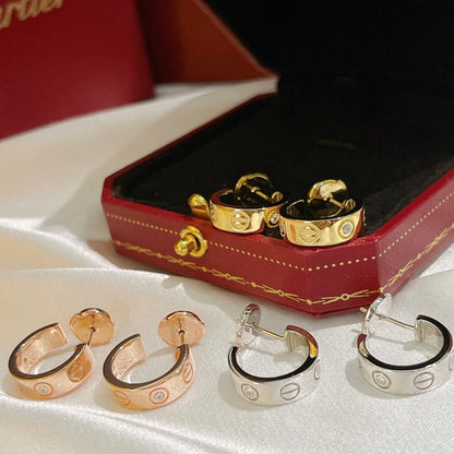 [Glow Muse]LOVE EARRINGS 5.7MM 2 DIAMONDS