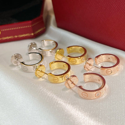 [Glow Muse]LOVE EARRINGS 5.7MM 2 DIAMONDS