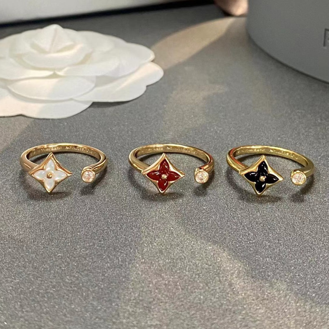 [Glow Muse]STAR 1 DIAMOND OPEN RING