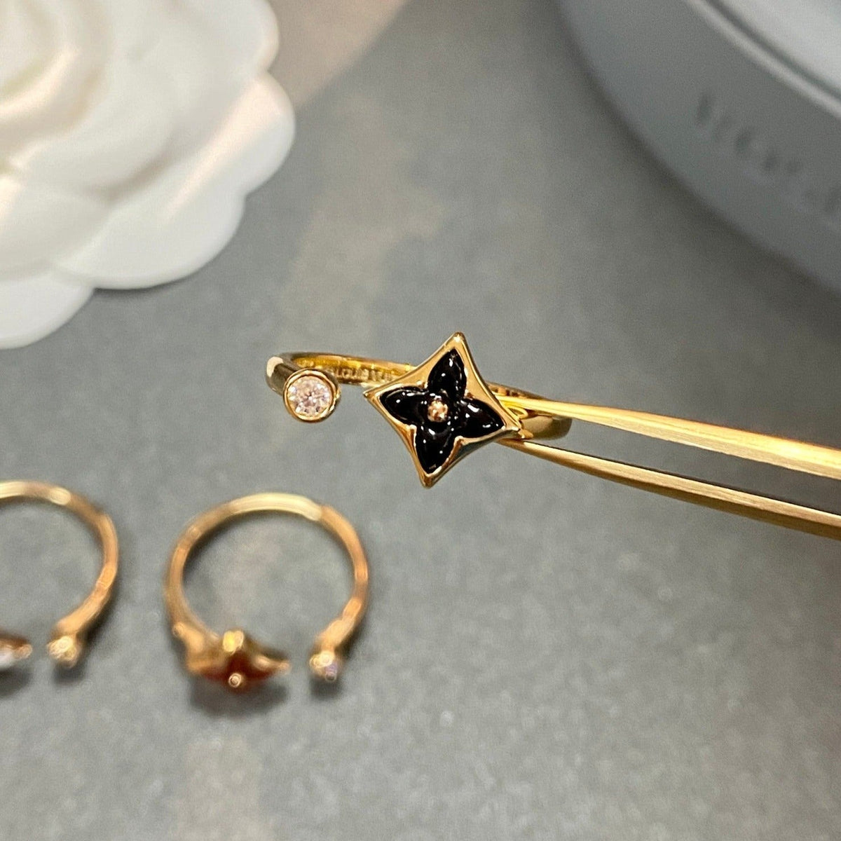 [Glow Muse]STAR 1 DIAMOND OPEN RING