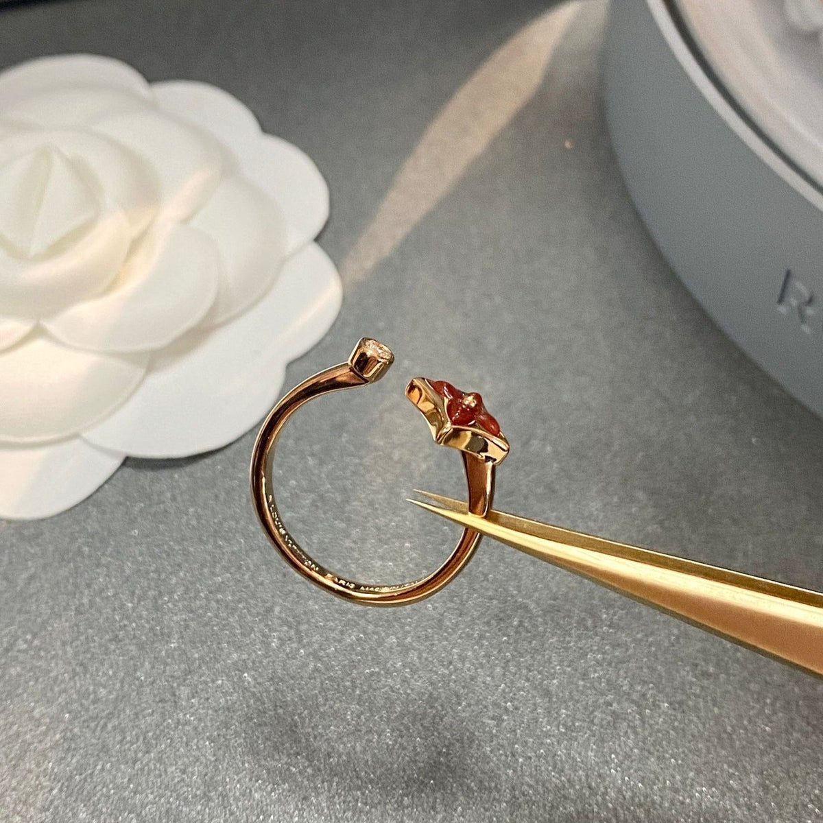 [Glow Muse]STAR 1 DIAMOND OPEN RING
