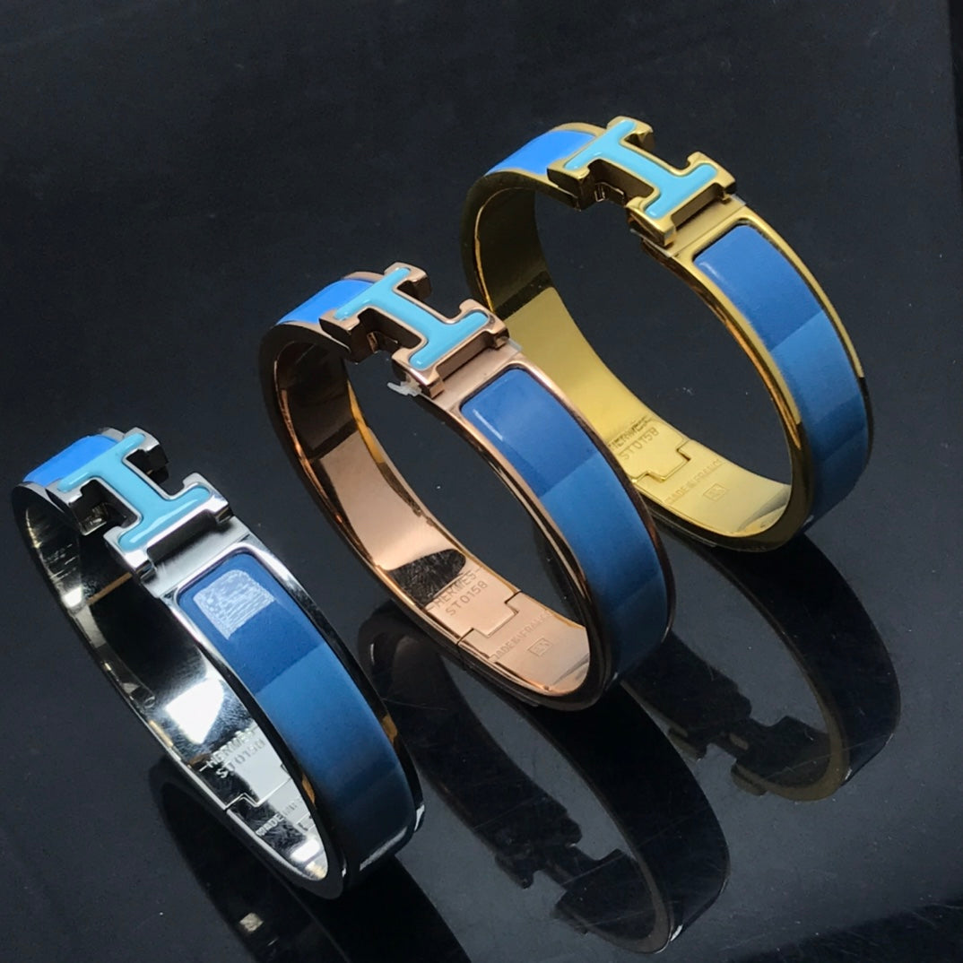 [Glow Muse]H BRACELET BLUE RAINBOW CERAMIC