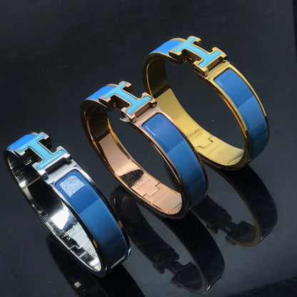 [Glow Muse]H BRACELET BLUE RAINBOW CERAMIC