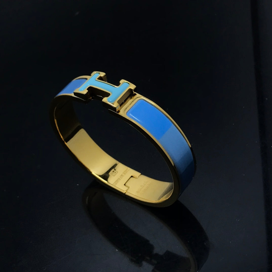[Glow Muse]H BRACELET BLUE RAINBOW CERAMIC