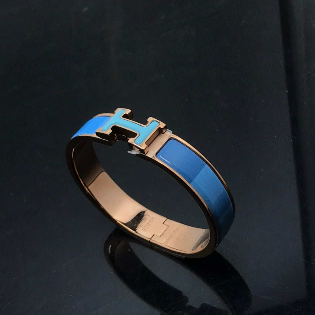 [Glow Muse]H BRACELET BLUE RAINBOW CERAMIC