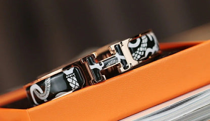 [Glow Muse]H TARTAN BRACELET 12MM