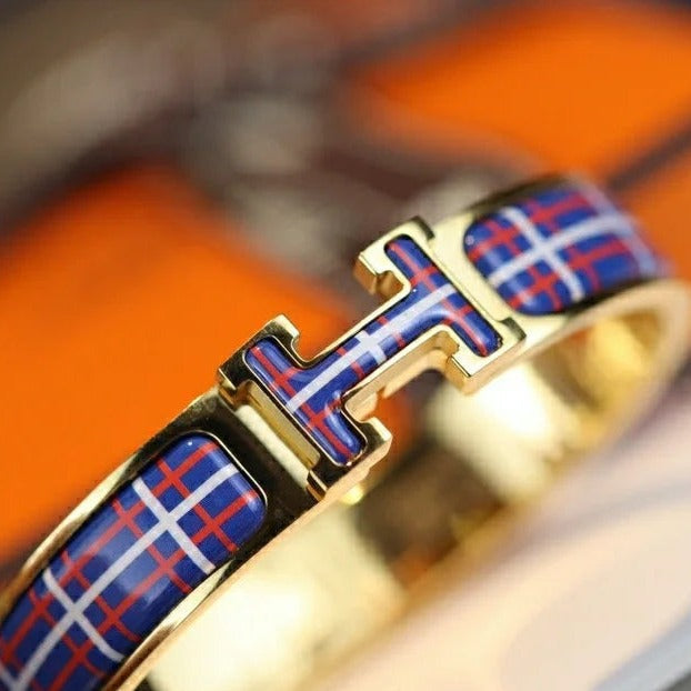 [Glow Muse]H TARTAN BRACELET 12MM