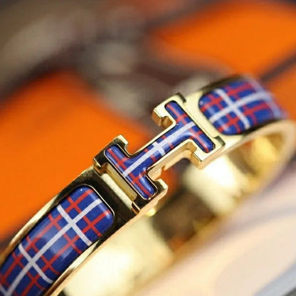 [Glow Muse]H TARTAN BRACELET 12MM