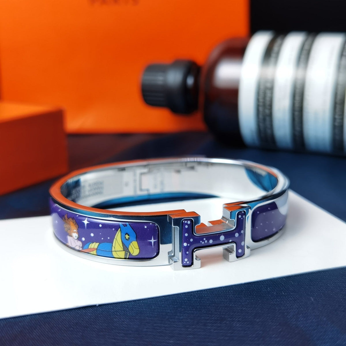 [Glow Muse]H STAR AND MOON BRACELET 12MM