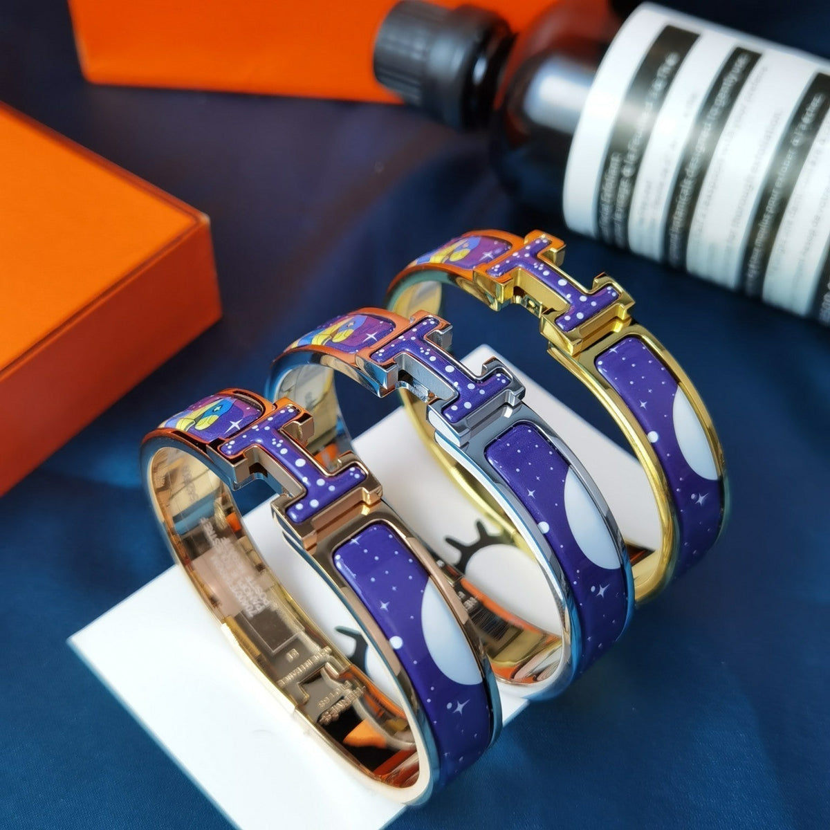 [Glow Muse]H STAR AND MOON BRACELET 12MM