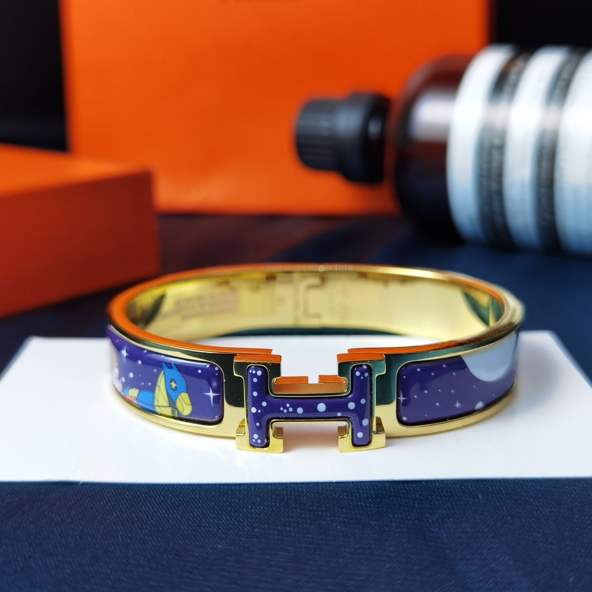 [Glow Muse]H STAR AND MOON BRACELET 12MM