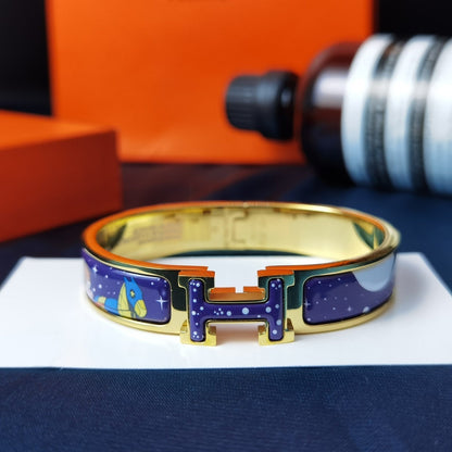 [Glow Muse]H STAR AND MOON BRACELET 12MM