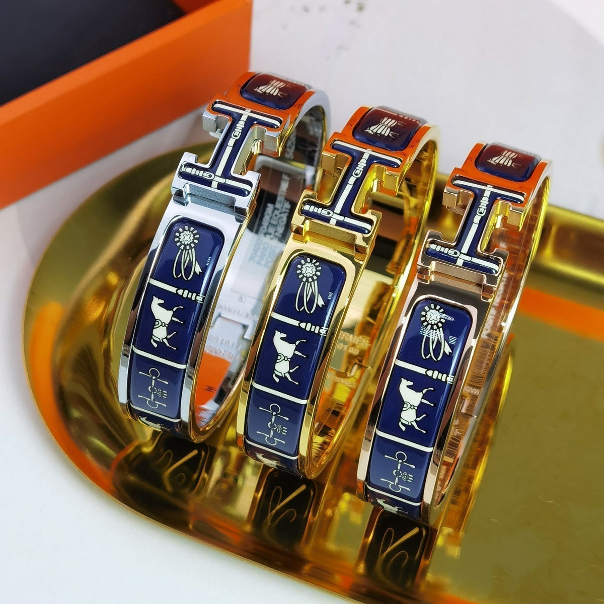 [Glow Muse]H COUVERTURES DARK BLUE BRACELET