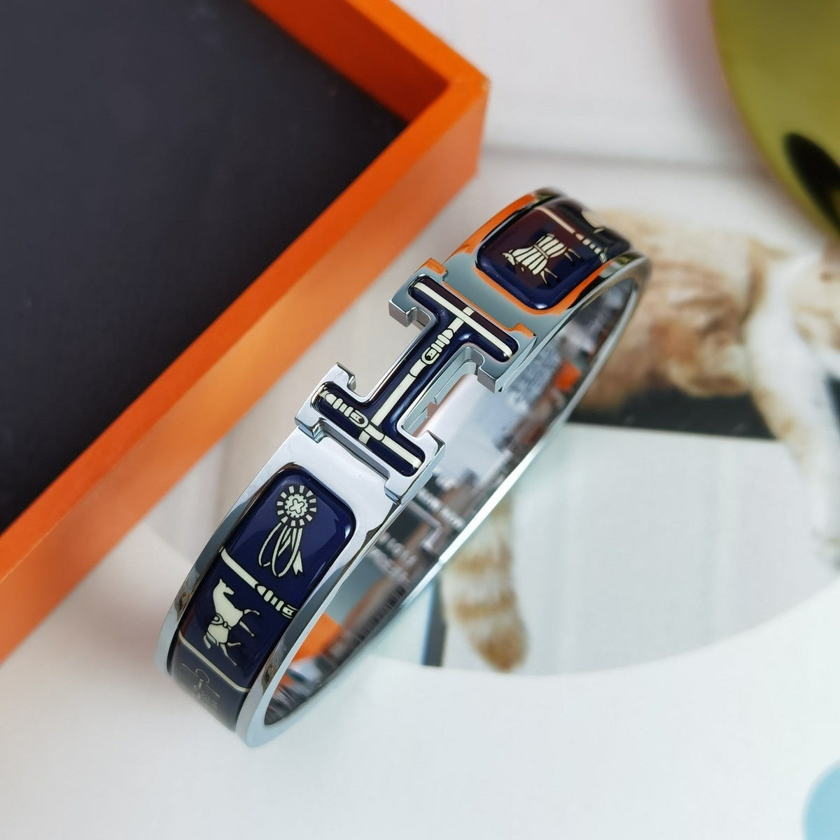[Glow Muse]H COUVERTURES DARK BLUE BRACELET