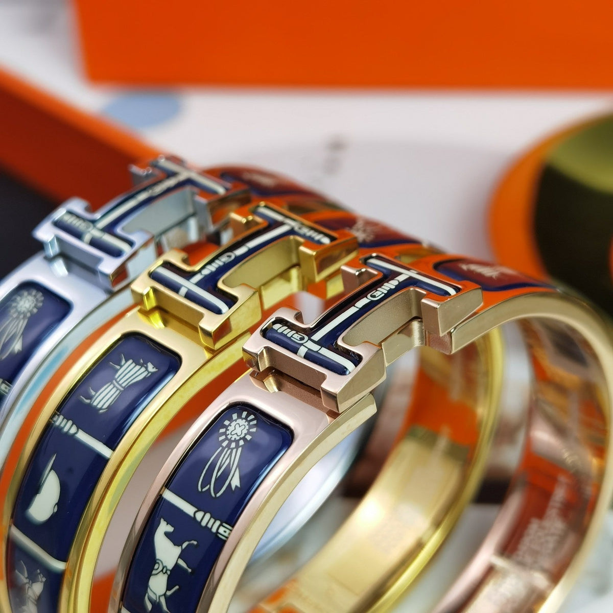[Glow Muse]H COUVERTURES DARK BLUE BRACELET