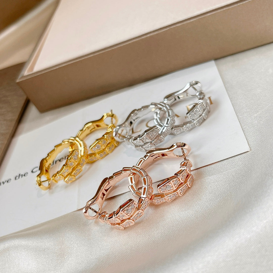 [Glow Muse]SERPENTI EARRINGS DIAMOND