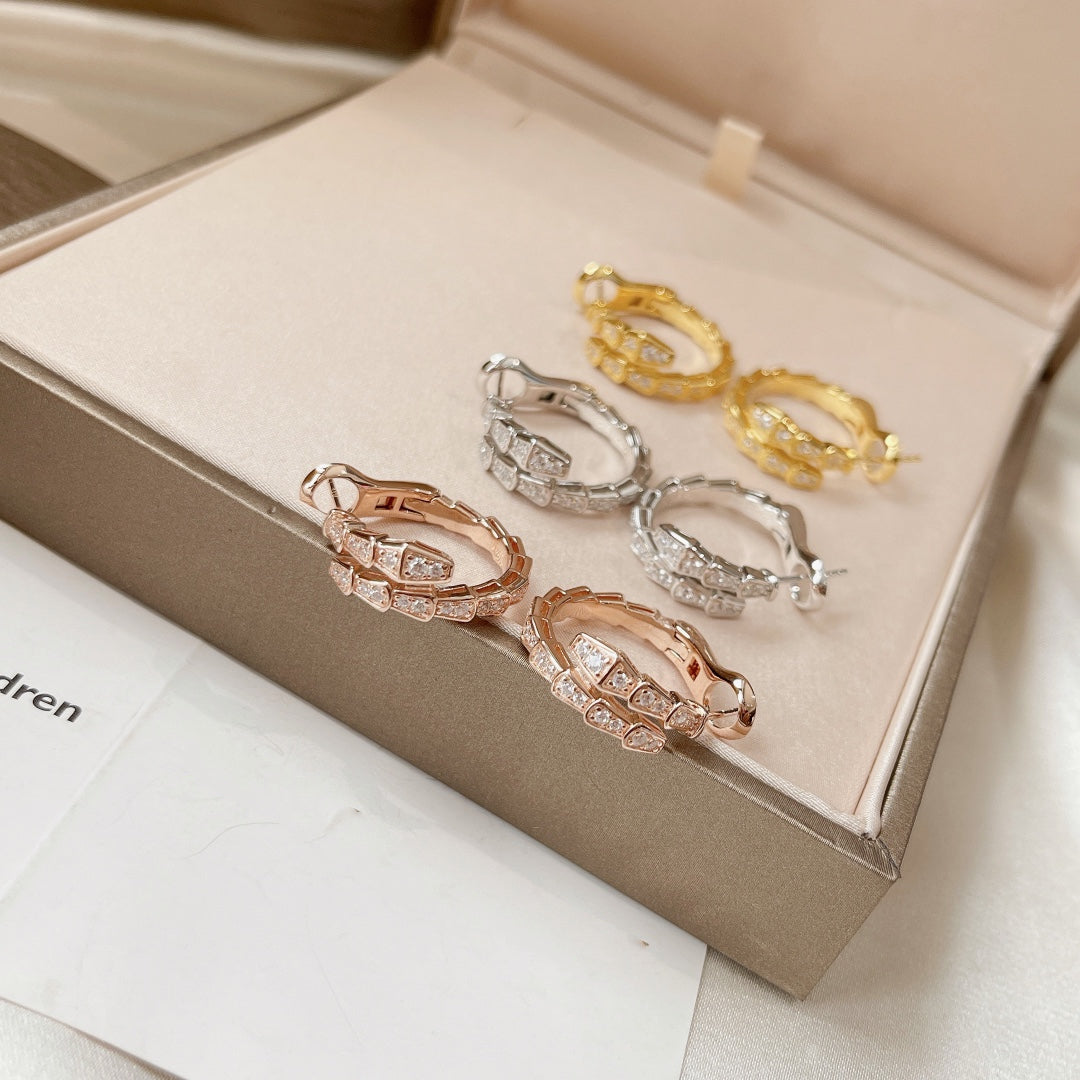 [Glow Muse]SERPENTI EARRINGS DIAMOND
