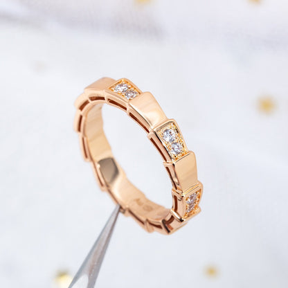 [Glow Muse]SERPENTI RING PINK GOLD  3MM