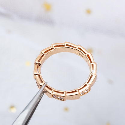 [Glow Muse]SERPENTI RING PINK GOLD  3MM