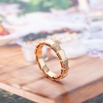 [Glow Muse]SERPENTI RING PINK GOLD  3MM