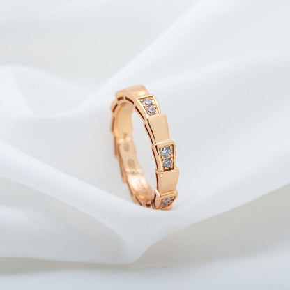 [Glow Muse]SERPENTI RING PINK GOLD  3MM