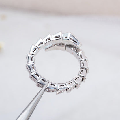 [Glow Muse]SERPENTI RING SILVER DIAMOND PAVED 4MM