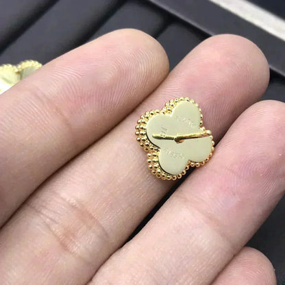 [Glow Muse]CLOVER MINI 9.5MM LASER EARRINGS