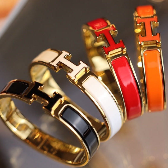 [Glow Muse]H BRACELET 12MM GOLD