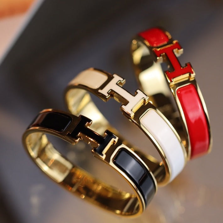 [Glow Muse]H BRACELET 12MM GOLD