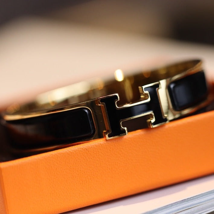 [Glow Muse]H BRACELET 12MM GOLD