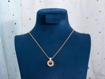 [Glow Muse]GARI NECKLACE PINK GOLD DIAMOND