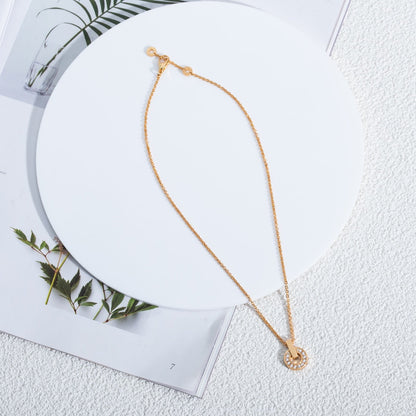 [Glow Muse]GARI NECKLACE PINK GOLD DIAMOND
