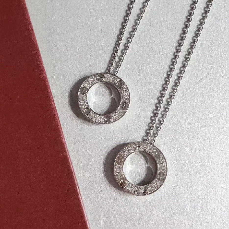 [Glow Muse]LOVE NECKLACE ADJUSTABLE SILVER