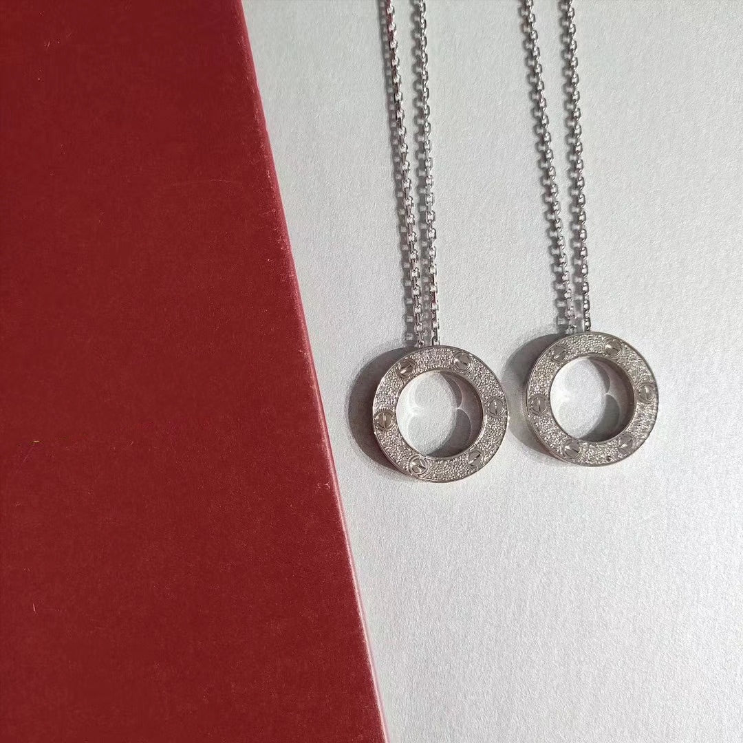 [Glow Muse]LOVE NECKLACE ADJUSTABLE SILVER