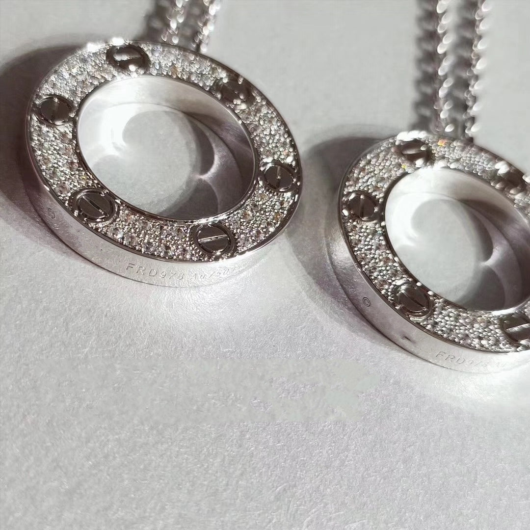 [Glow Muse]LOVE NECKLACE ADJUSTABLE SILVER