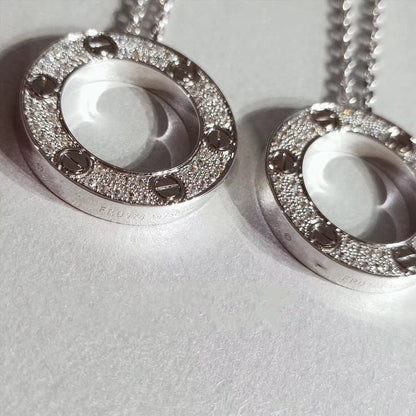 [Glow Muse]LOVE NECKLACE ADJUSTABLE SILVER
