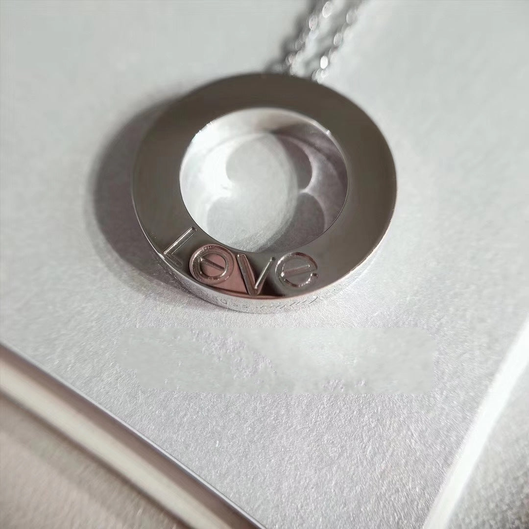 [Glow Muse]LOVE NECKLACE ADJUSTABLE SILVER