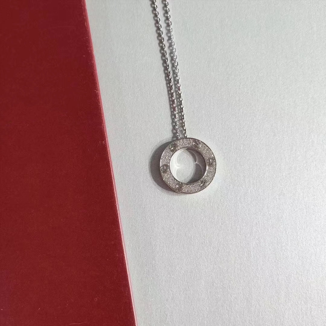 [Glow Muse]LOVE NECKLACE ADJUSTABLE SILVER