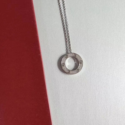 [Glow Muse]LOVE NECKLACE ADJUSTABLE SILVER
